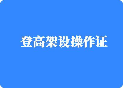 大鸡巴插女人阴道毛片视频登高架设操作证